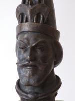 Attila kir&aacute;ly portr&eacute;szobra